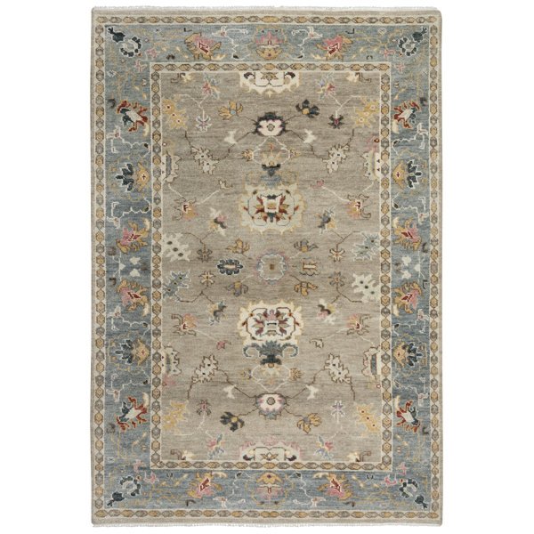 Rizzy Home Hive HandKnotted Wool Oriental Area Rug in Tan/Gray